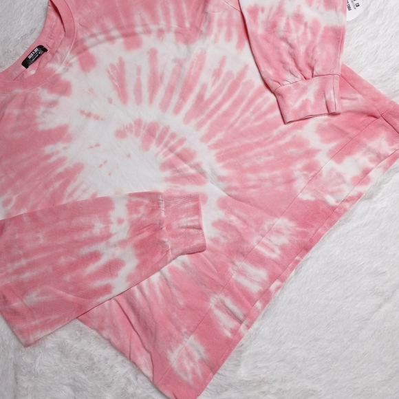 Jolie & Joy Tie Dye Asymmetrical Sweatshirt Sz 1X - Picture 3 of 7